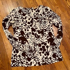 Tory Burch abstract print blouse